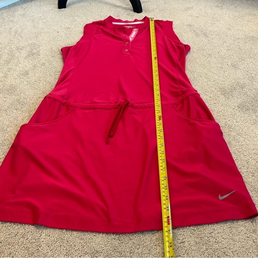 NIKE tour performance Dri-fit pink sleeveless tennis golf athletic dress Sz L - Picture 11 of 14